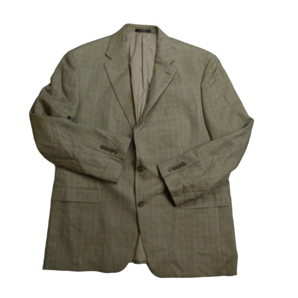 men's LAUREN RALPH LAUREN silk sport coat, gold, 46R, NEW